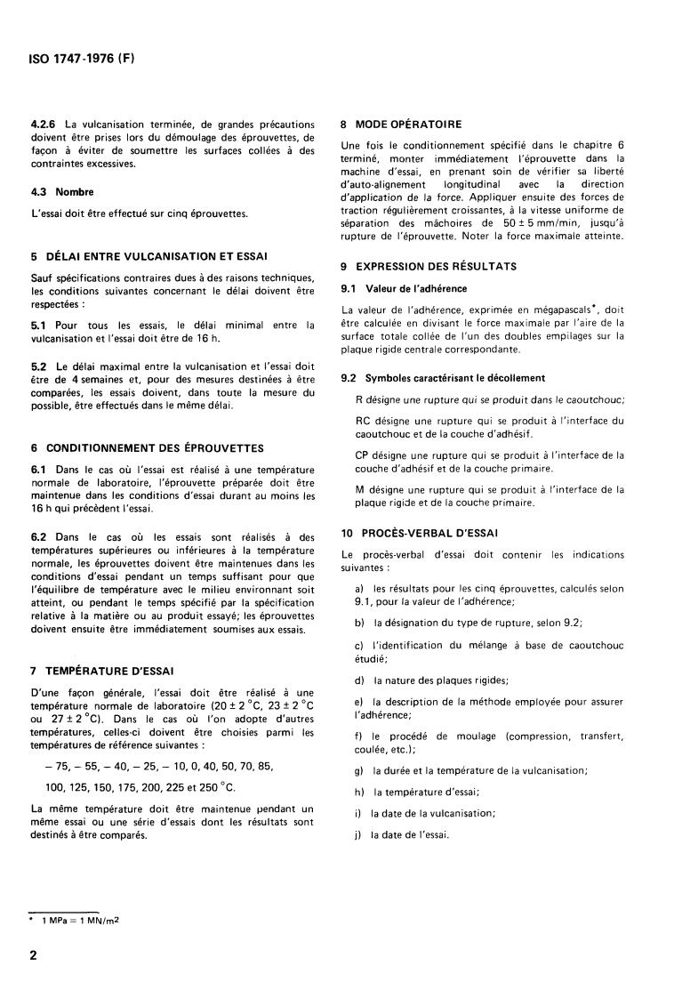 ISO 1747:1976 ISO 1747:1976 - Rubber, vulcanized — Determination of adhesion to rigid plates in shear — Quadruple shear method
Released:4/1/1976 - Page 4 preview