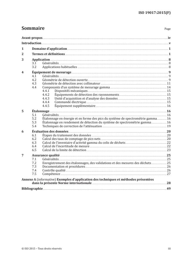 ISO 19017:2015 - Lignes directrices pour le mesurage de déchets radioactifs par spectrométrie gamma