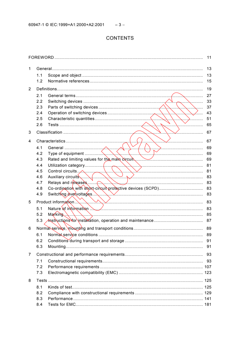IEC 60947-1:1999 IEC 60947-1:1999+AMD1:2000+AMD2:2001 CSV - Low-voltage switchgear and controlgear - Part 1: General rules
Released:12/7/2001 - Page 4 preview