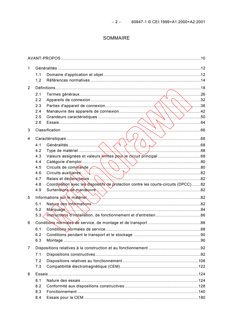 IEC 60947-1:1999 IEC 60947-1:1999+AMD1:2000+AMD2:2001 CSV - Low-voltage switchgear and controlgear - Part 1: General rules
Released:12/7/2001
Isbn:2831860717 - Page 4 preview