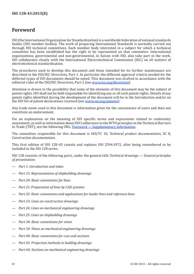 ISO 128-43:2015 ISO 128-43:2015 - Technical product documentation (TPD) -- General principles of presentation - Page 4 preview