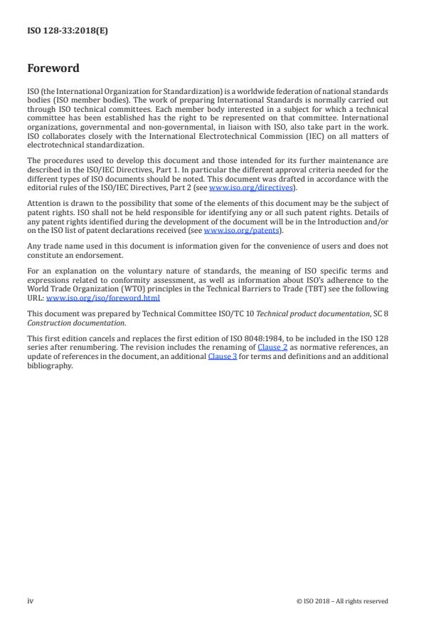 ISO 128-33:2018 ISO 128-33:2018 - Technical product documentation (TPD) -- General principles of presentation - Page 4 preview