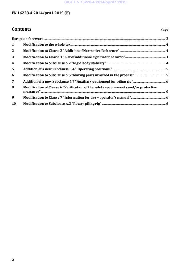 EN 16228-4:2014/FprA1 EN 16228-4:2014/oprA1:2019 - Page 4 preview