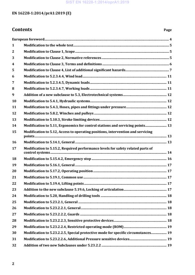 EN 16228-1:2014/FprA1 EN 16228-1:2014/oprA1:2019 - Page 4 preview