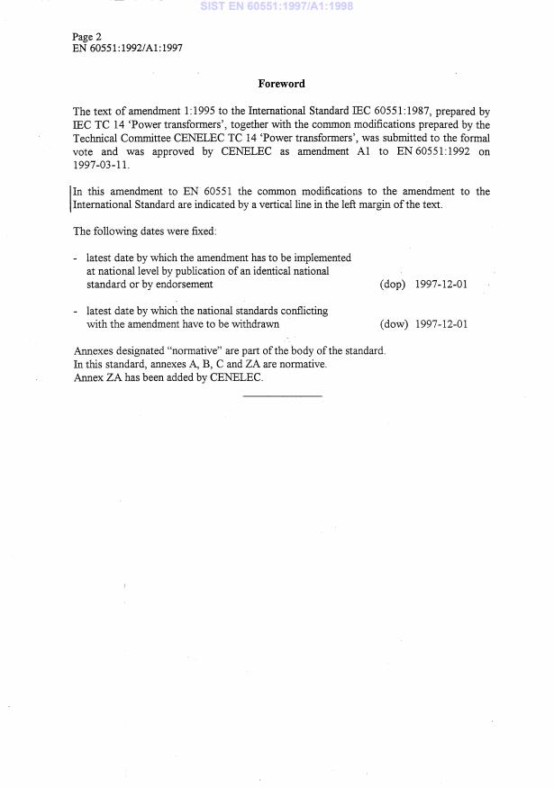 EN 60551:1992/A1:1997 EN 60551:1997/A1:1998 - Page 4 preview