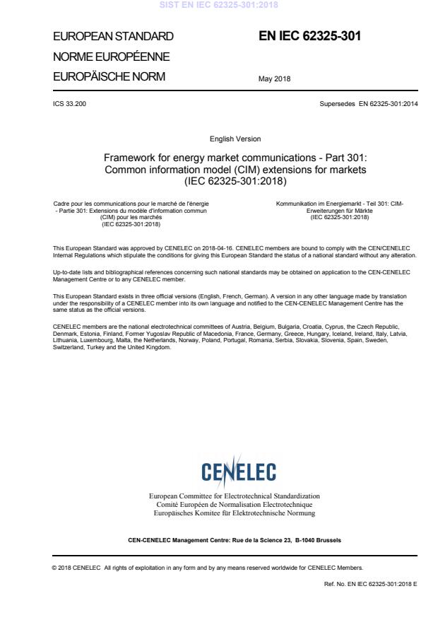 EN IEC 62325-301:2018 - BARVE