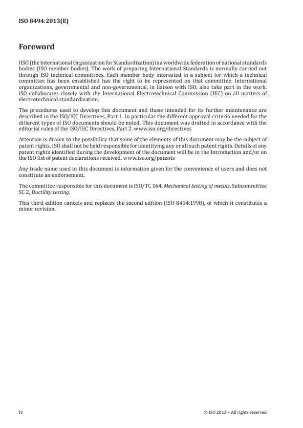 ISO 8494:2013 ISO 8494:2013 - Metallic materials -- Tube -- Flanging test - Page 4 preview