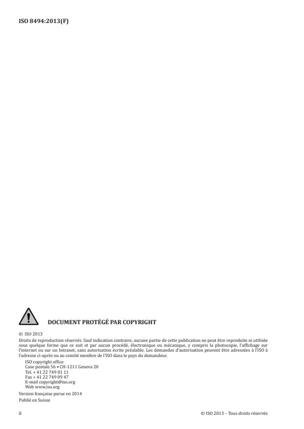 ISO 8494:2013 ISO 8494:2013 - Matériaux métalliques -- Tubes -- Essai de rabattement de collerette - Page 2 preview