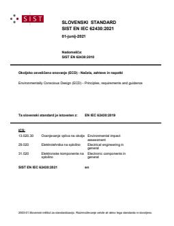 SIST EN IEC 62430:2021 SIST EN IEC 62430:2021 - Page 1 preview