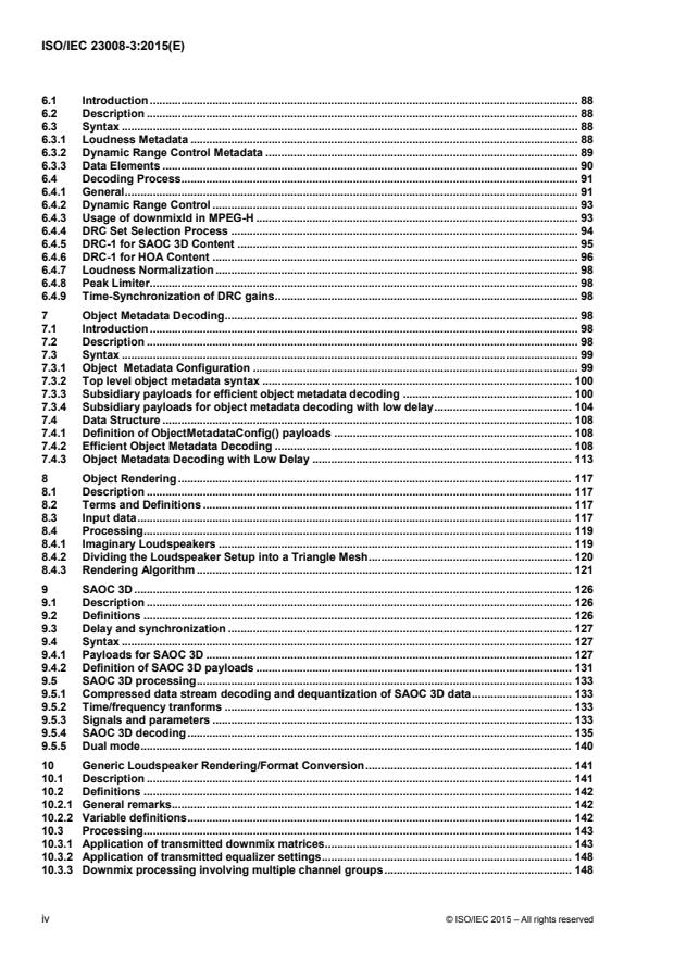 ISO/IEC 23008-3:2015 ISO/IEC 23008-3:2015 - Information technology -- High efficiency coding and media delivery in heterogeneous environments - Page 4 preview