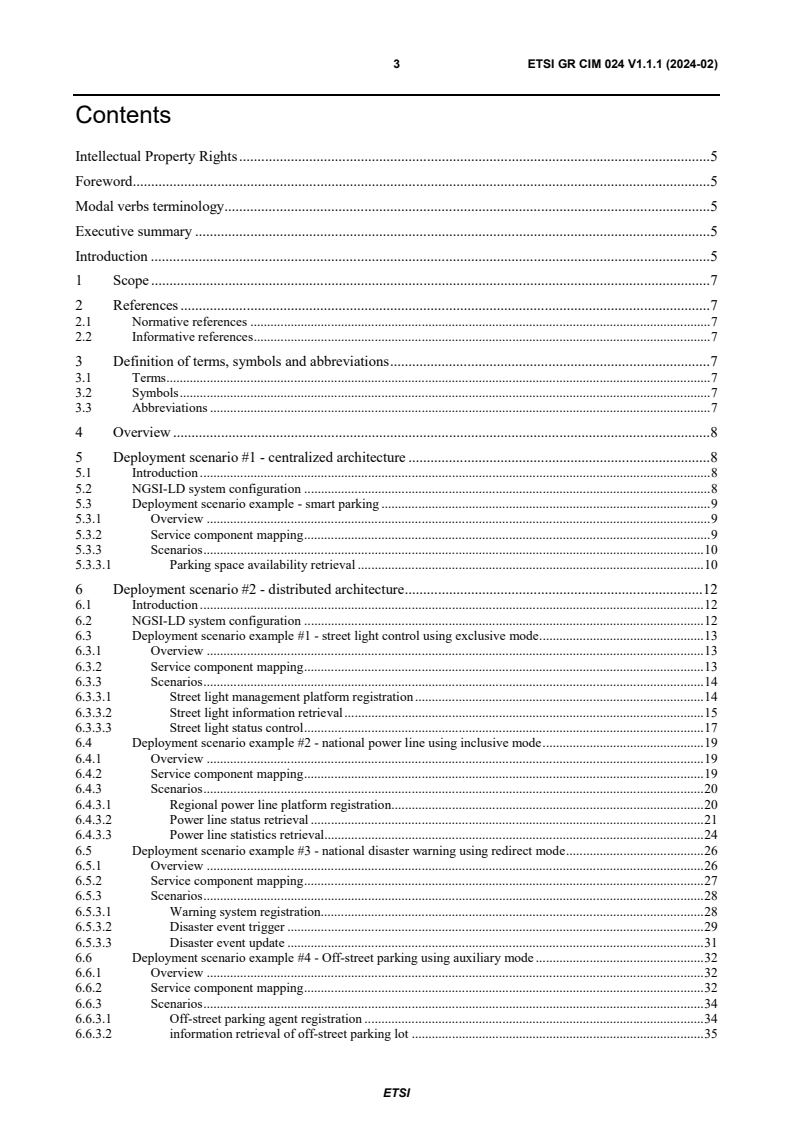 ETSI GR CIM 024 V1.1.1 (2024-02) - Context Information Management (CIM); NGSI-LD Architecture Deployment Scenarios
