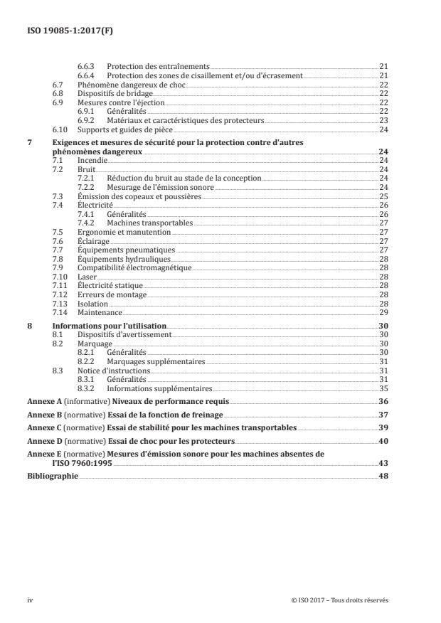 ISO 19085-1:2017 ISO 19085-1:2017 - Machines a bois -- Sécurité - Page 4 preview