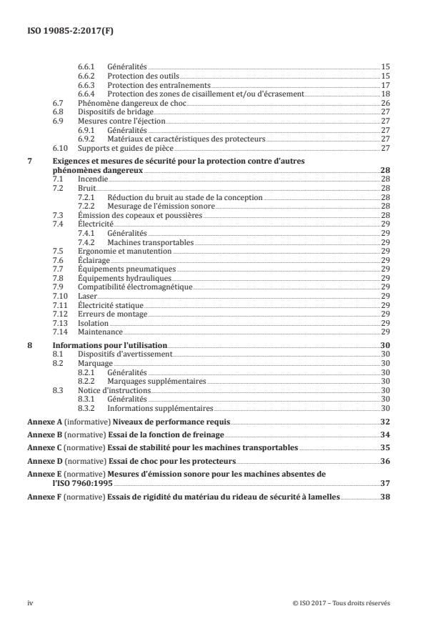 ISO 19085-2:2017 ISO 19085-2:2017 - Machines a bois -- Sécurité - Page 4 preview