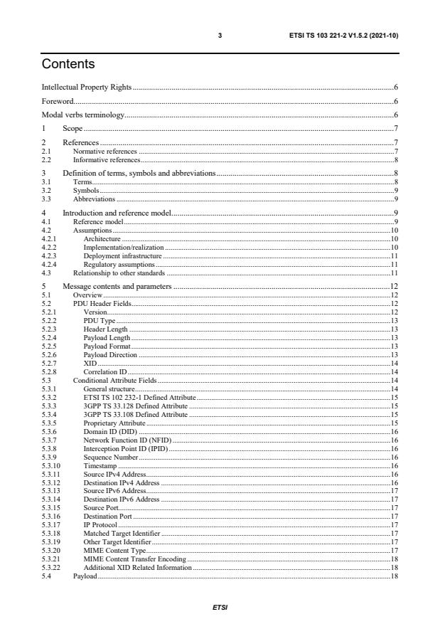 ETSI TS 103 221-2 V1.5.2 (2021-10) - Lawful Interception (LI); Internal Network Interfaces; Part 2: X2/X3