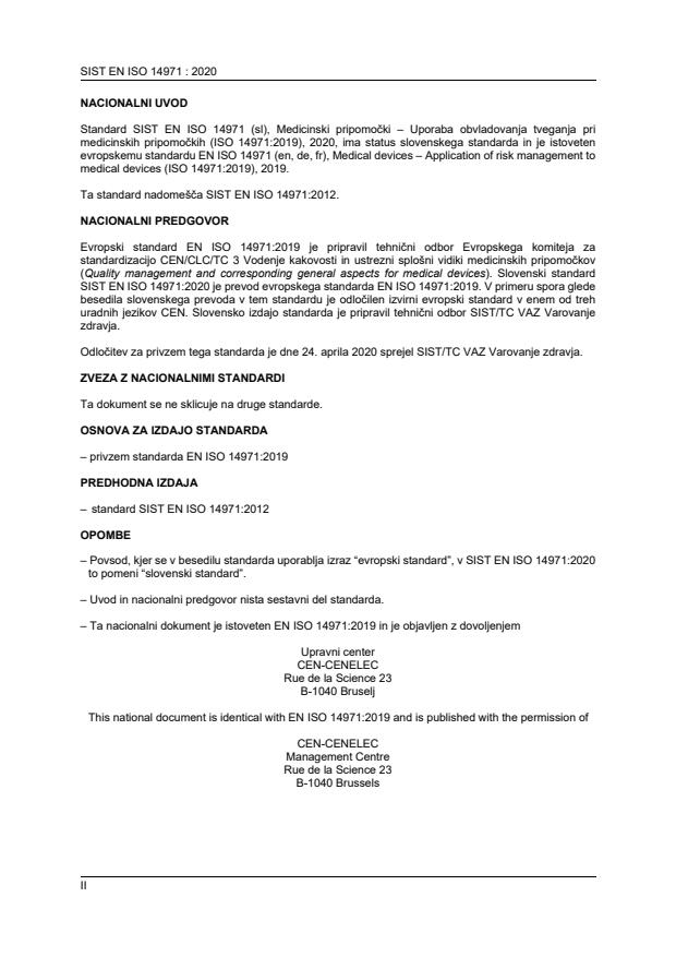EN ISO 14971:2019 EN ISO 14971:2020 - Page 2 preview