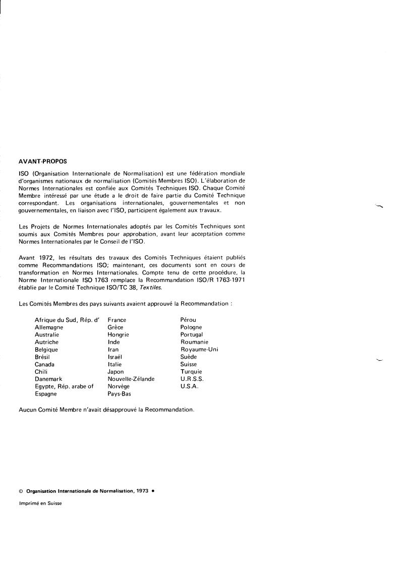 ISO 1763:1973 ISO 1763:1973 - Textile floor coverings — Determination of number of tufts and/or loops per unit length and per unit area
Released:9/1/1973 - Page 2 preview