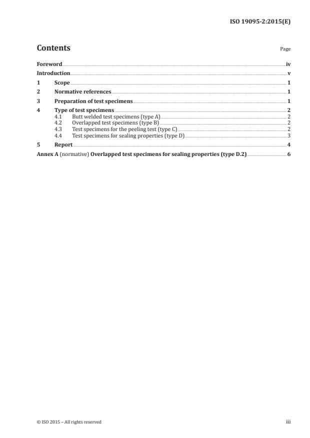 ISO 19095-2:2015 - Plastics -- Evaluation of the adhesion interface performance in plastic-metal assemblies