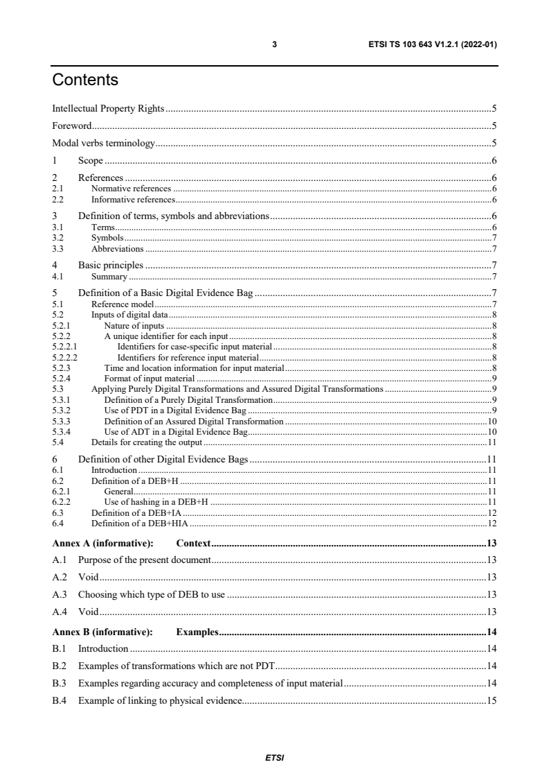 ETSI TS 103 643 V1.2.1 (2022-01) - Techniques For Assurance Of Digital ...