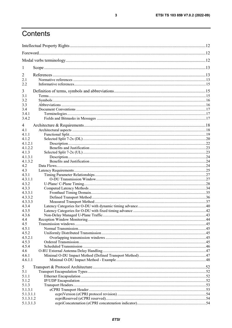 ETSI TS 103 859 V7.0.2 (2022-09) - Publicly Available Specification (PAS); O-RAN Fronthaul Control, User and Synchronization Plane Specification v7.02; (ORAN-WG4.CUS.0-v07.02)