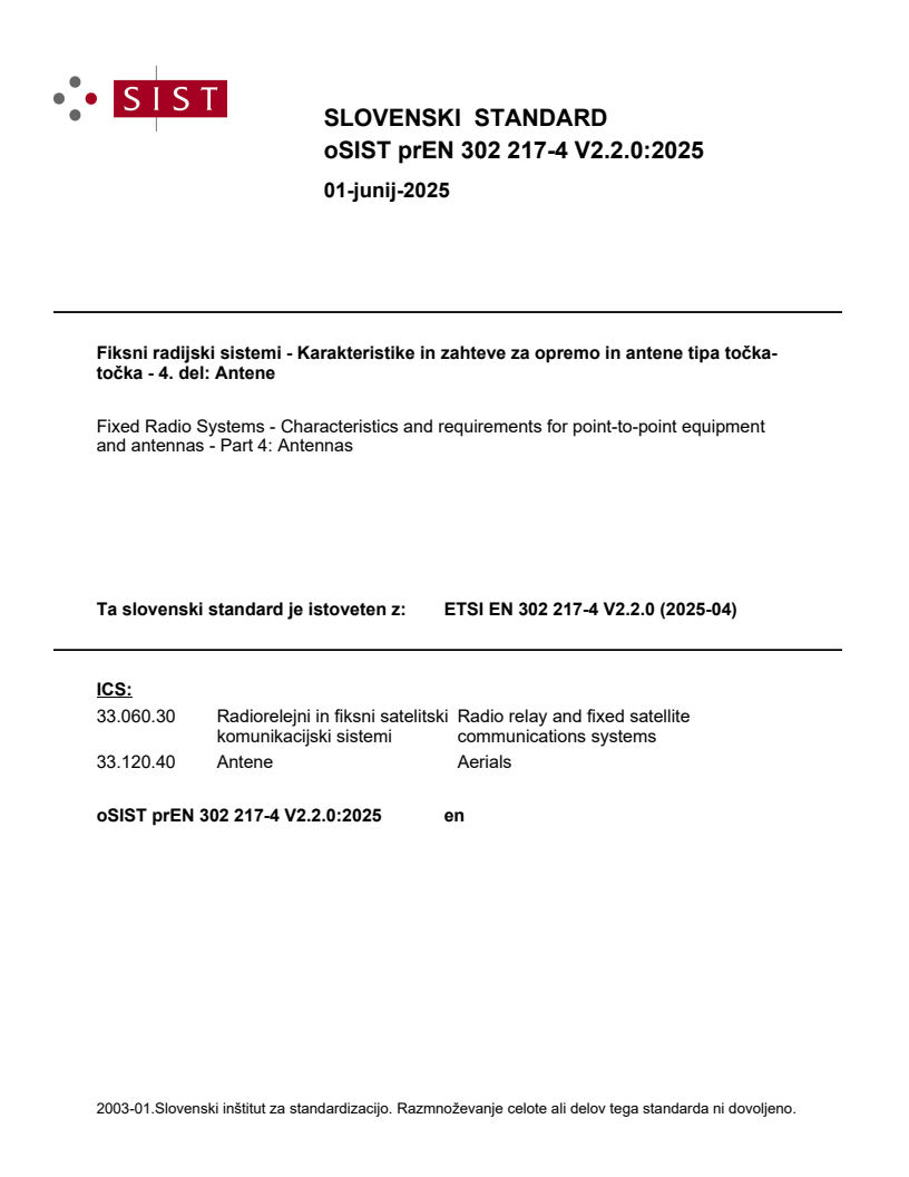 prEN 302 217-4 V2.2.0:2025 - BARVE