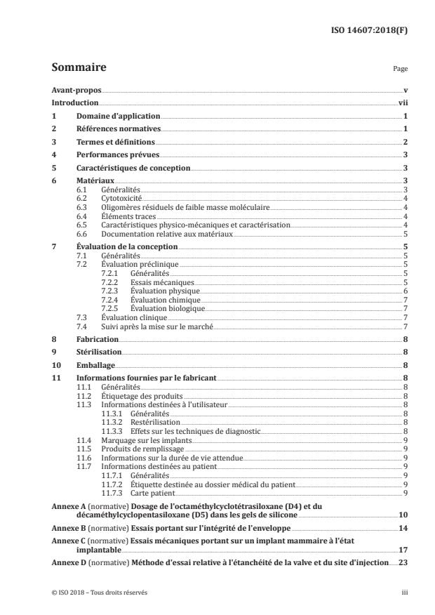 ISO 14607:2018 - Implants chirurgicaux non actifs -- Implants mammaires -- Exigences particulieres