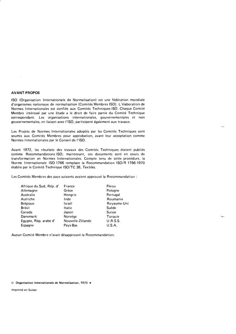 ISO 1766:1973 ISO 1766:1973 - Textile floor coverings — Determination of thickness of pile above the backing
Released:12/1/1973 - Page 2 preview