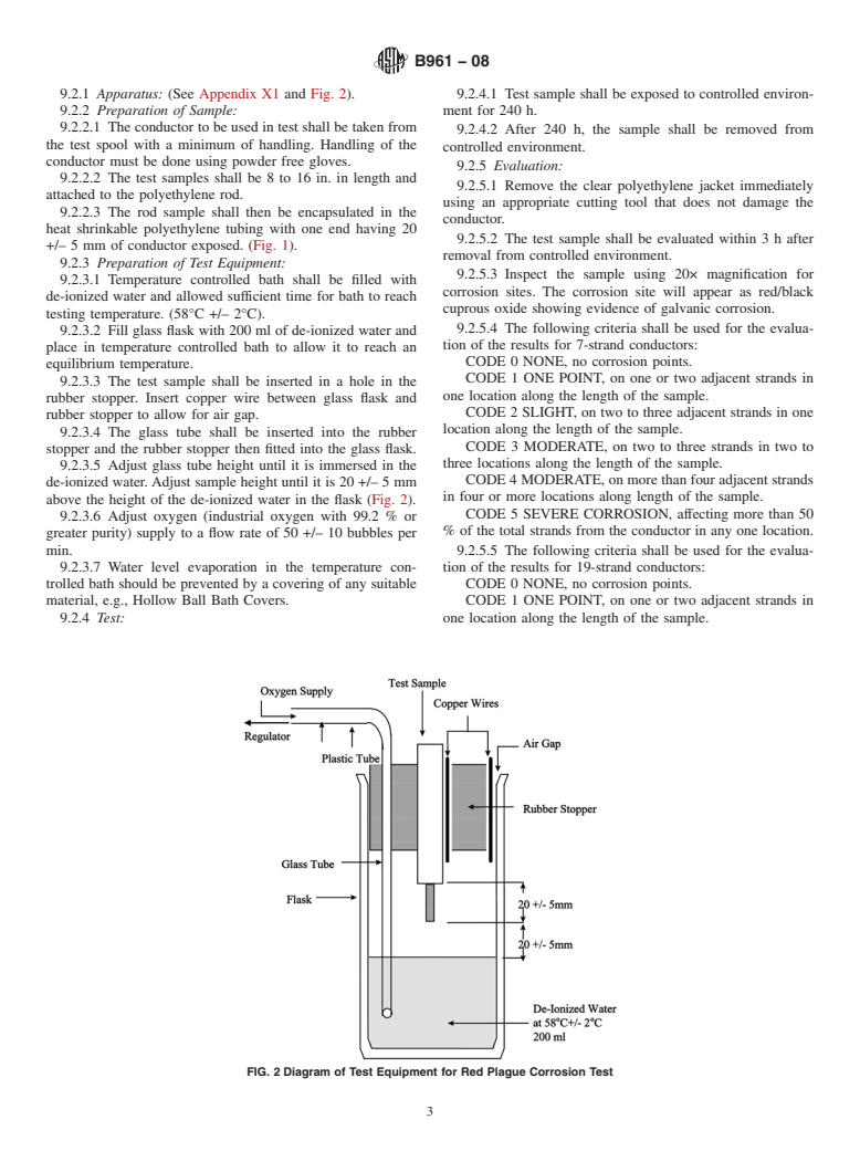 ASTM B961-08 - Standard Specification for Silver Coated Copper and Copper Alloy Stranded Conductors for Electronic Space Application