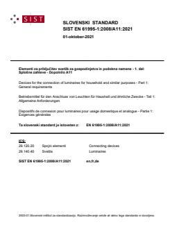 SIST EN 61995-1:2008/A11:2021 SIST EN 61995-1:2008/A11:2021 - Page 1 preview