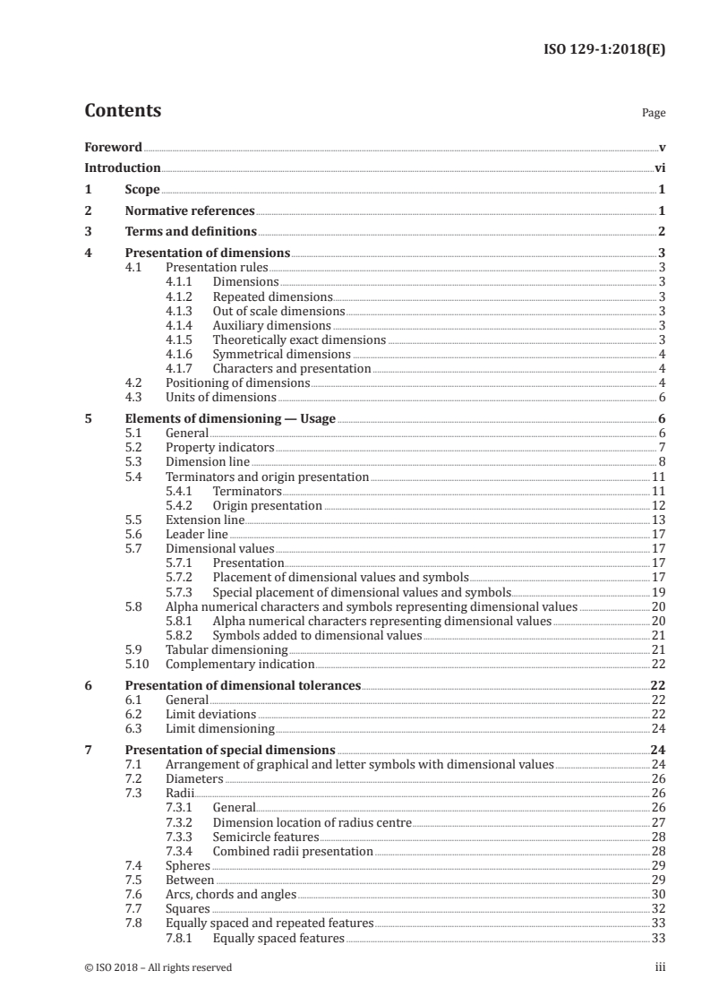 ISO 129-1:2018 - Technical product documentation (TPD) — Presentation of dimensions and tolerances — Part 1: General principles
Released:2/23/2018