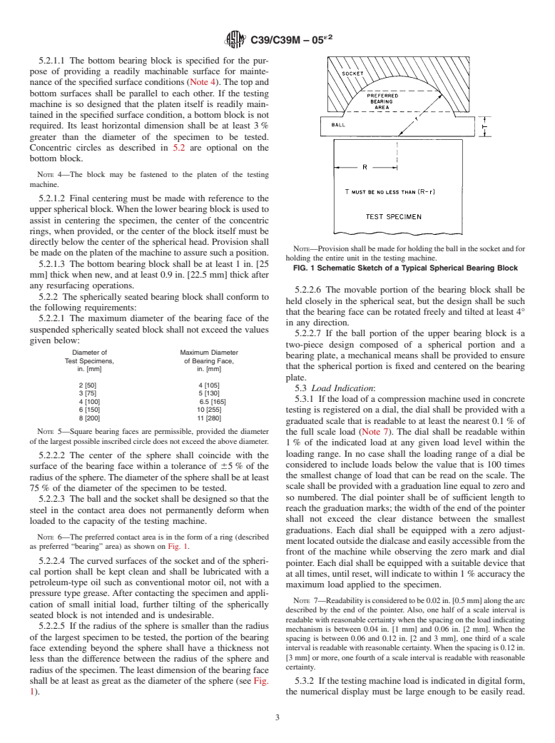 ASTM C39/C39M-05e2 - Standard Test Method for  Compressive Strength of Cylindrical Concrete Specimens