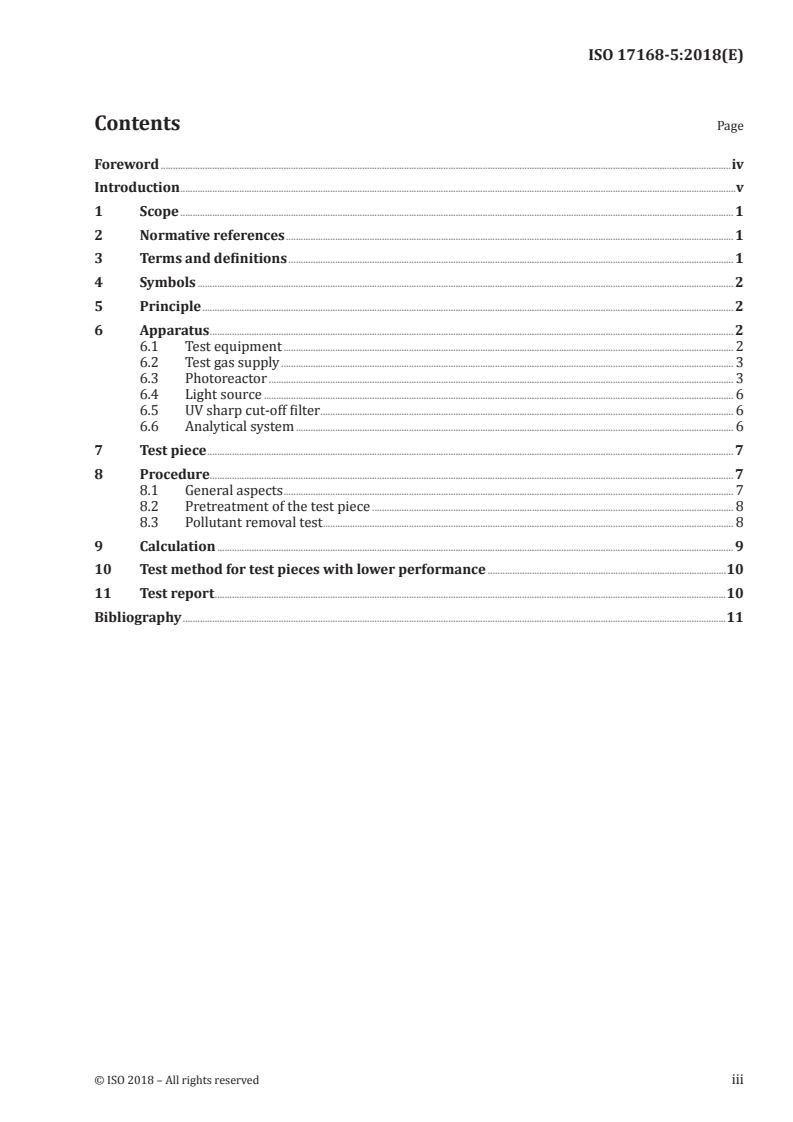 ISO 17168-5:2018 ISO 17168-5:2018 - Fine ceramics (advanced ceramics, advanced technical ceramics) — Test method for air-purification performance of semiconducting photocatalytic materials under indoor lighting environment — Part 5: Removal of methyl mercaptan
Released:9/19/2018