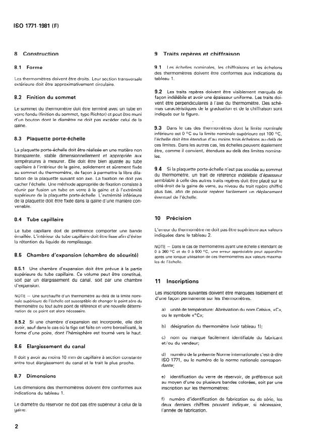 ISO 1771:1981 ISO 1771:1981 - Thermometres a échelle protégée d'usage général - Page 4 preview