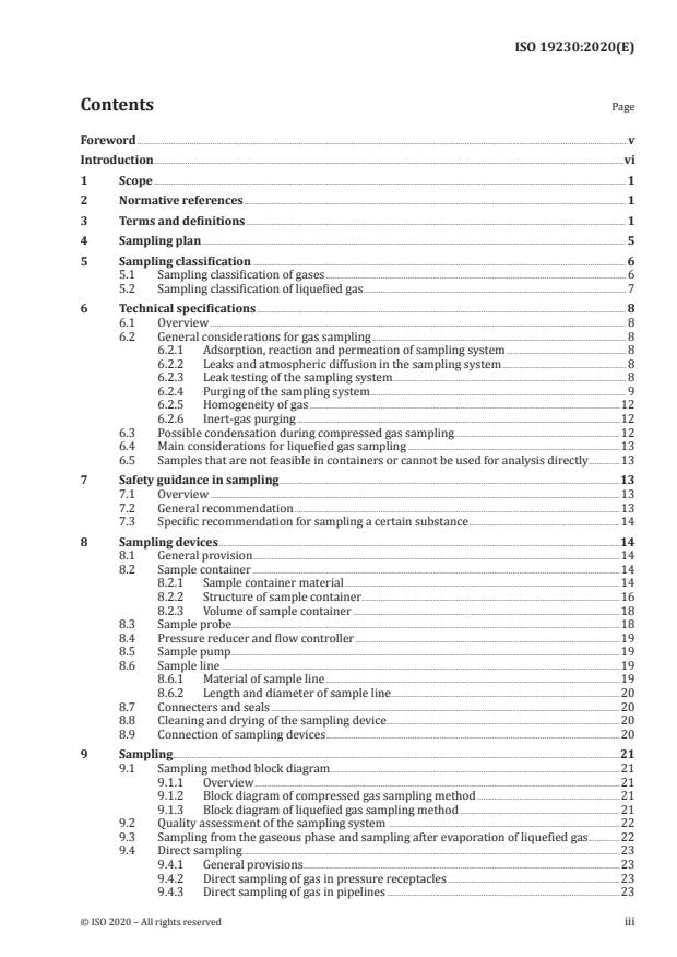 ISO 19230:2020 - Gas analysis -- Sampling guidelines