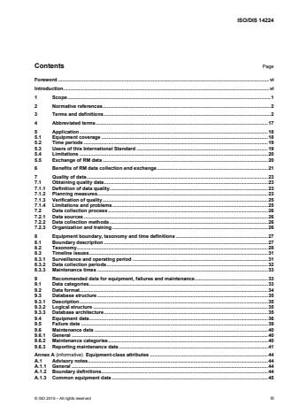 ISO 14224:2016 - Petroleum, petrochemical and natural gas industries -- Collection and exchange of reliability and maintenance data for equipment
