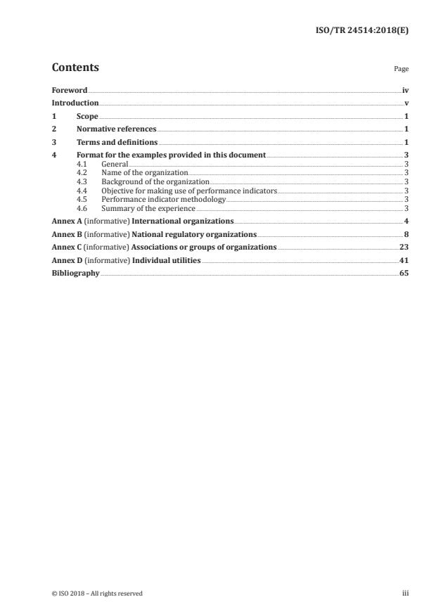 ISO/TR 24514:2018 - Activities relating to drinking water and wastewater services -- Examples of the use of performance indicators using ISO 24510, ISO 24511 and ISO 24512 and related methodologies