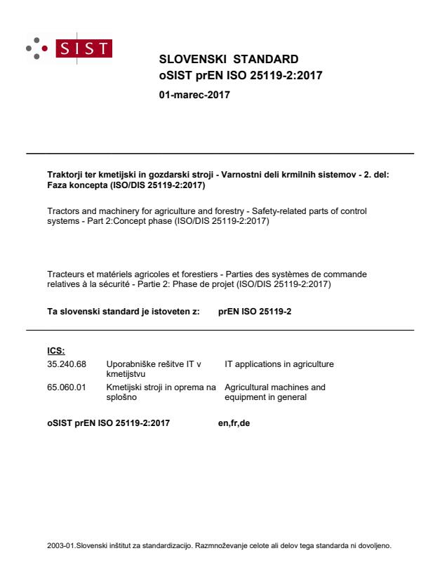 prEN ISO 25119-2:2017