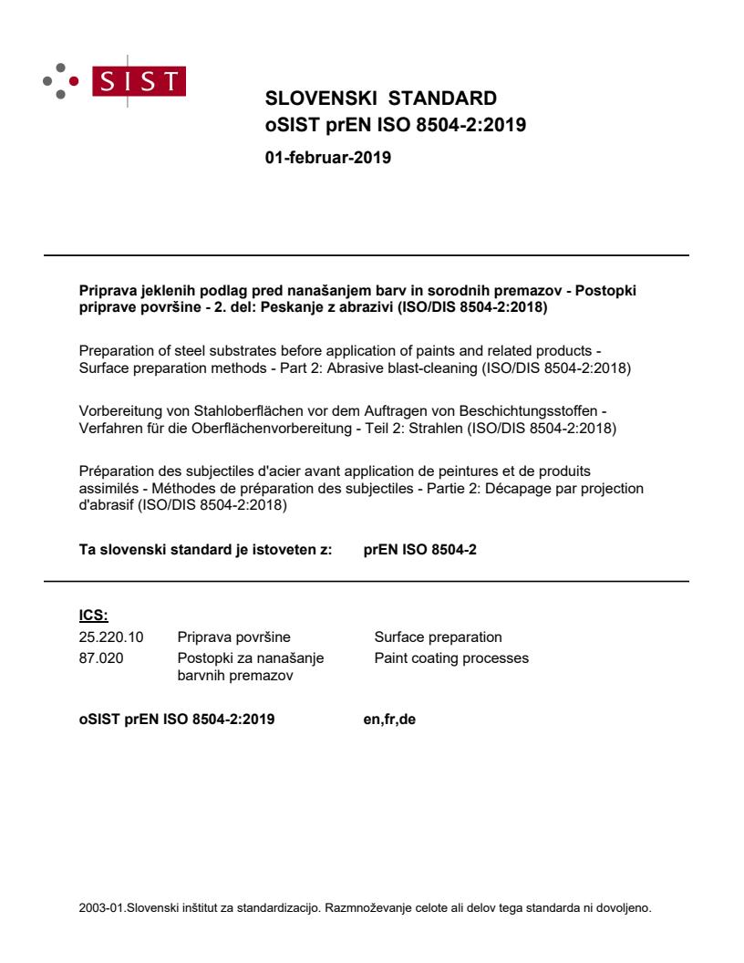 prEN ISO 8504-2:2019