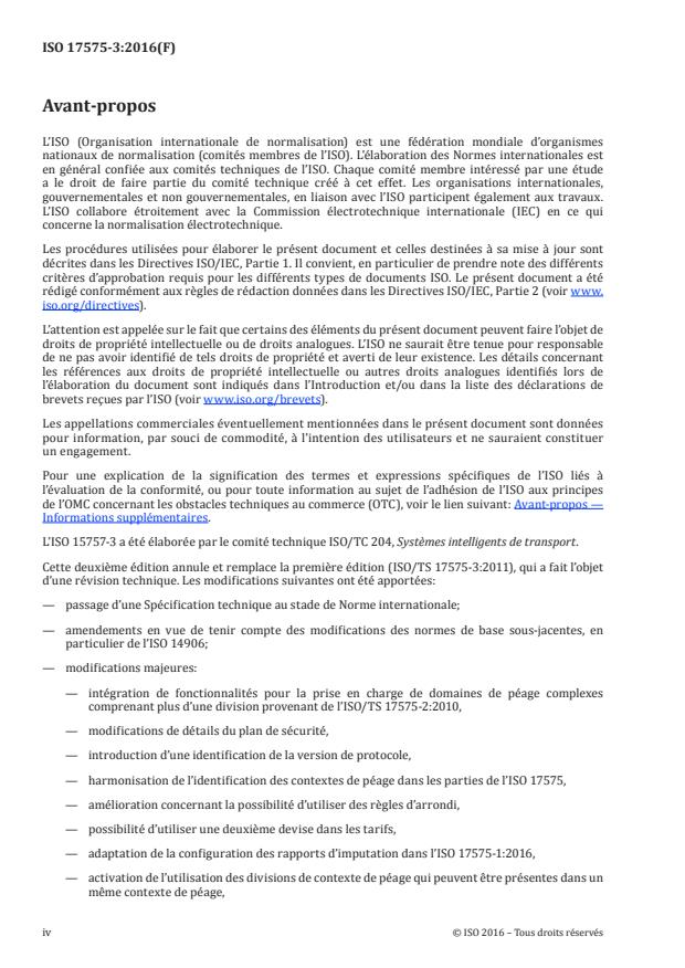 ISO 17575-3:2016 ISO 17575-3:2016 - Perception du télépéage -- Définition de l'interface d'application pour les systèmes autonomes - Page 4 preview