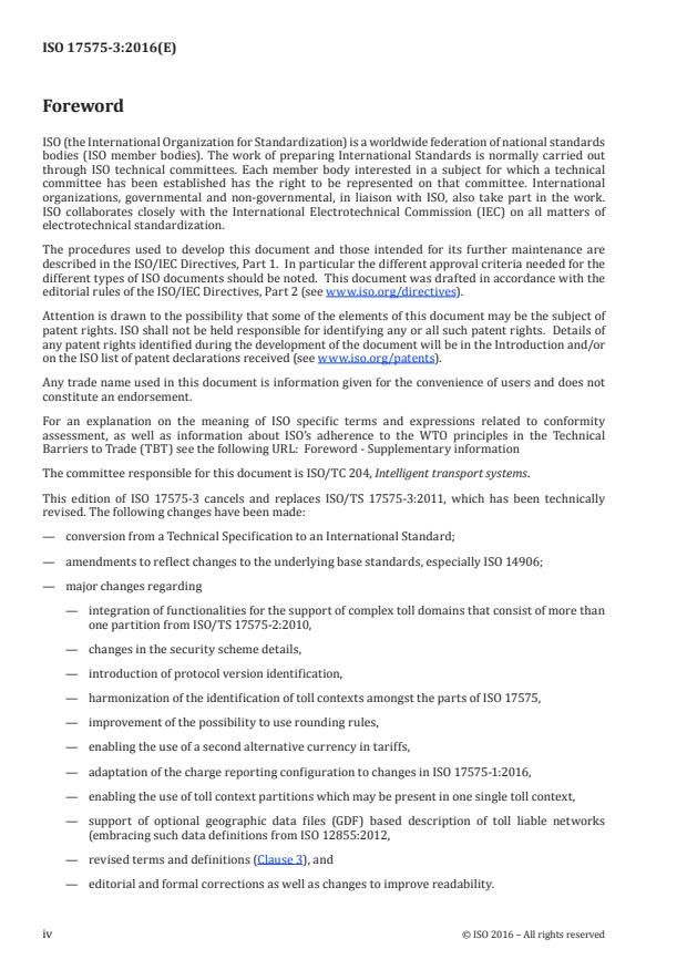ISO 17575-3:2016 ISO 17575-3:2016 - Electronic fee collection -- Application interface definition for autonomous systems - Page 4 preview