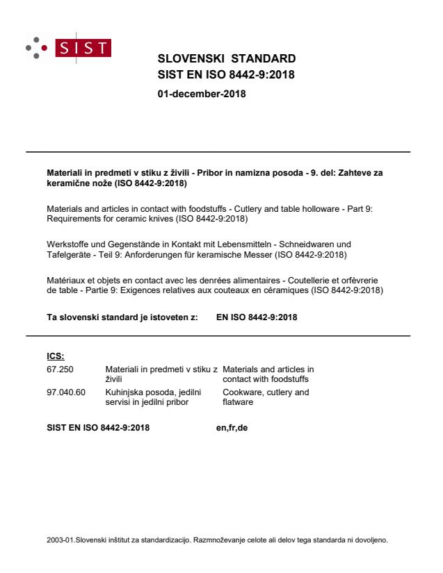 EN ISO 8442-9:2018