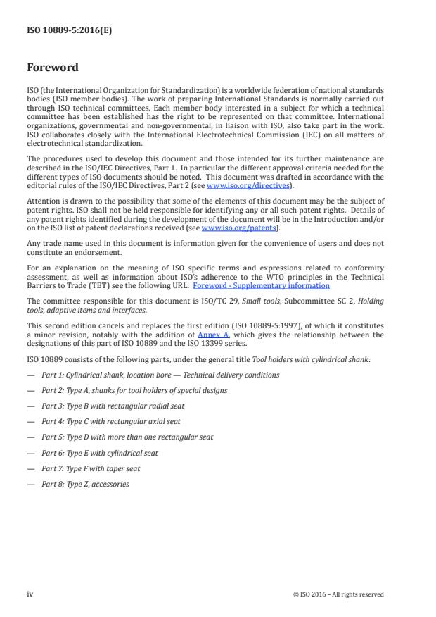 ISO 10889-5:2016 ISO 10889-5:2016 - Tool holders with cylindrical shank - Page 4 preview