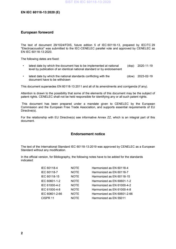 EN IEC 60118-13:2020 EN IEC 60118-13:2020 - BARVE - Page 4 preview