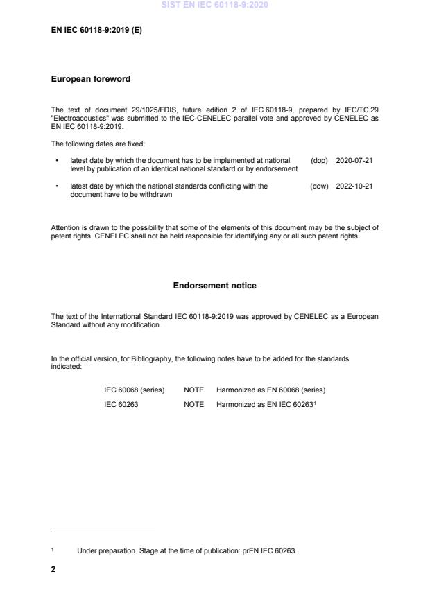 SIST EN IEC 60118-9:2020 SIST EN IEC 60118-9:2020 - BARVE - Page 4 preview