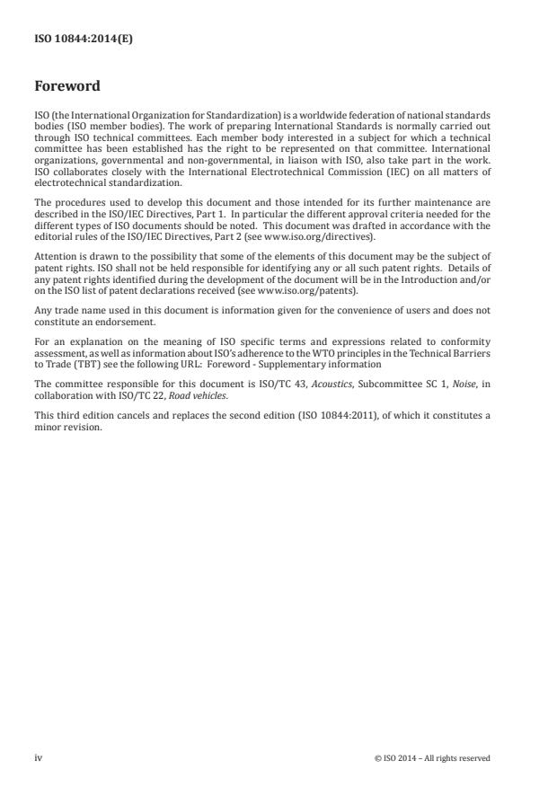 ISO 10844:2014 ISO 10844:2014 - Acoustics -- Specification of test tracks for measuring noise emitted by road vehicles and their tyres - Page 4 preview
