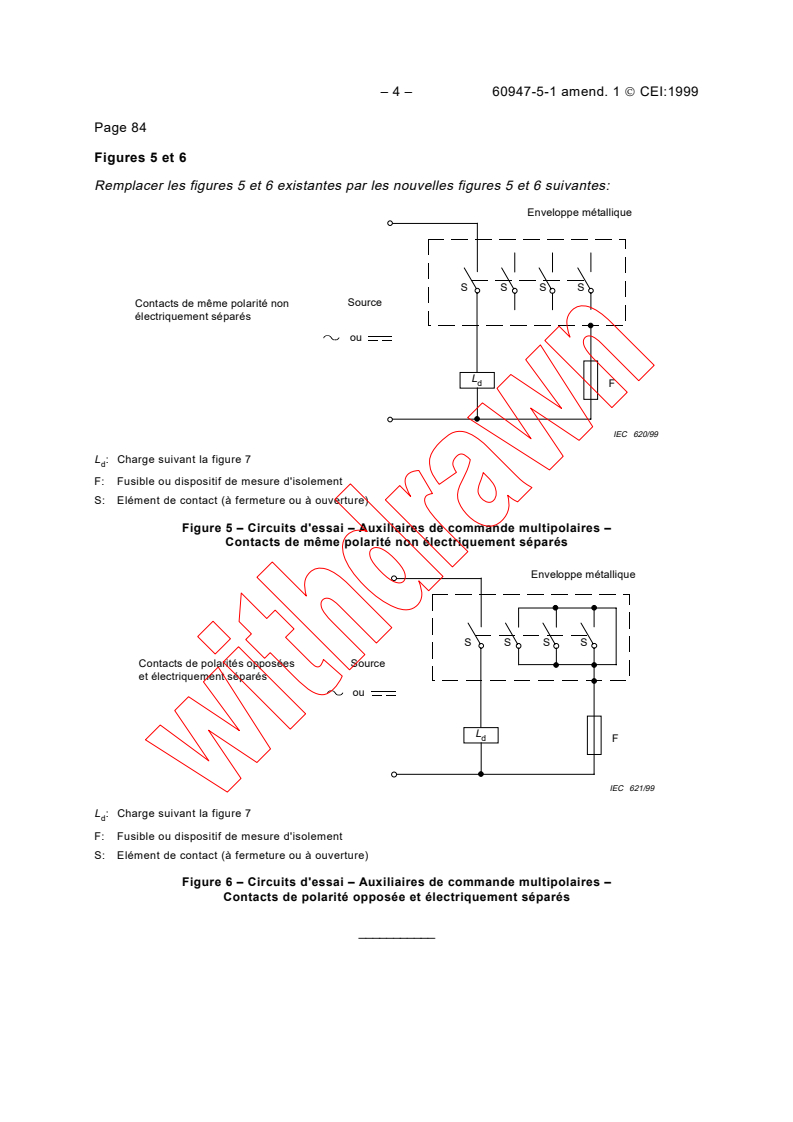 IEC 60947-5-1:1997/AMD1:1999 IEC 60947-5-1:1997/AMD1:1999 - Amendment 1 - Low-voltage switchgear and controlgear. Part 5: Control circuit devices and switching elements - Section One: Electromechanical control circuit devices
Released:4/16/1999
Isbn:2831847699 - Page 4 preview