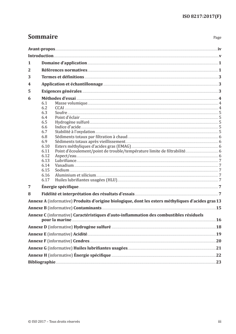 ISO 8217:2017 - Produits pétroliers — Combustibles (classe F) — Spécifications des combustibles pour la marine
Released:3/17/2017