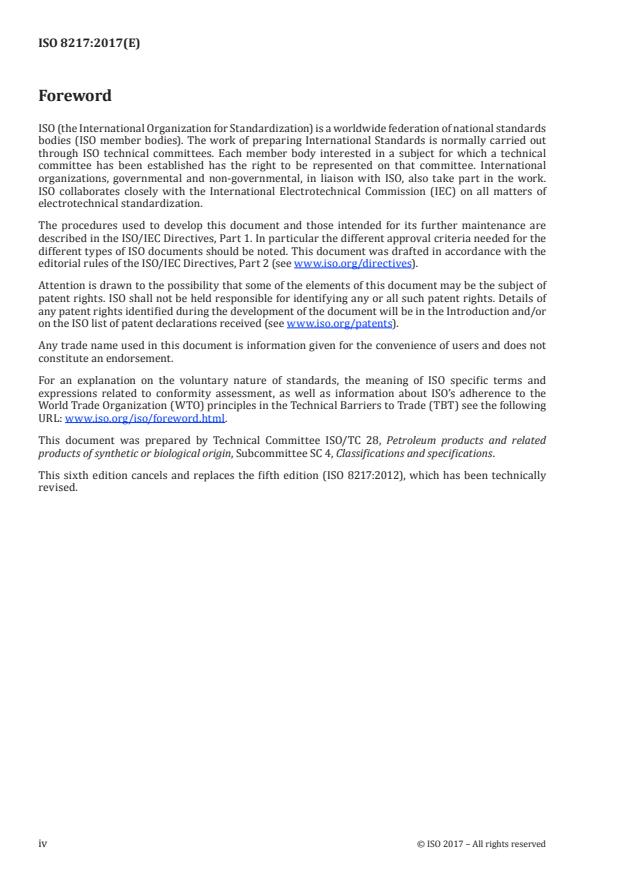 ISO 8217:2017 ISO 8217:2017 - Petroleum products -- Fuels (class F) -- Specifications of marine fuels - Page 4 preview