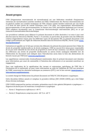ISO 21028-1:2016 ISO 21028-1:2016 - Récipients cryogéniques -- Exigences de ténacité pour les matériaux a température cryogénique - Page 4 preview