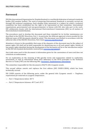 ISO 21028-1:2016 ISO 21028-1:2016 - Cryogenic vessels -- Toughness requirements for materials at cryogenic temperature - Page 4 preview