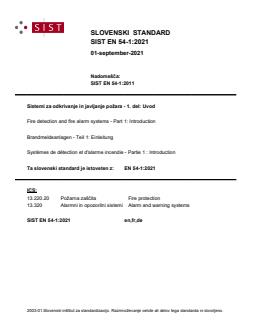 EN 54-1:2021 EN 54-1:2021 - Page 1 preview